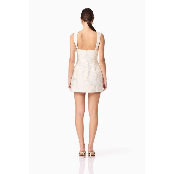 Elliatt Galadirel Mini Dress in White/ cream Bridal Shower Dress size S NWT - Picture 4 of 7